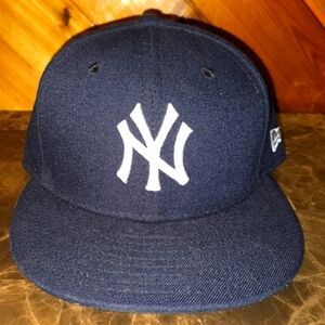 New Era Dark Blue Hat with White Emblem